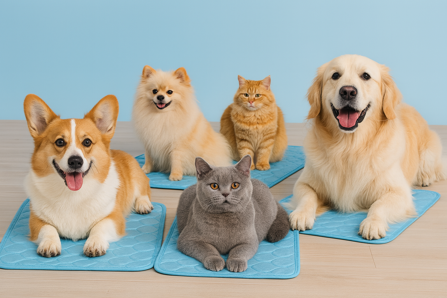 🧊 Pet Cooling Mat – Ice Silk Summer Mat for Dogs & Cats